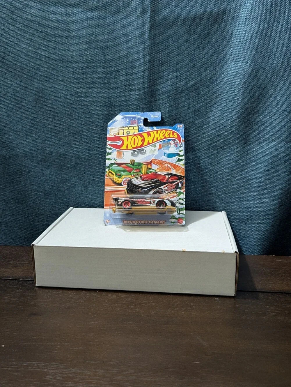 Hot Wheels 2010 Pro Stock Camaro Holiday Racers | Black Happy Holidays Car